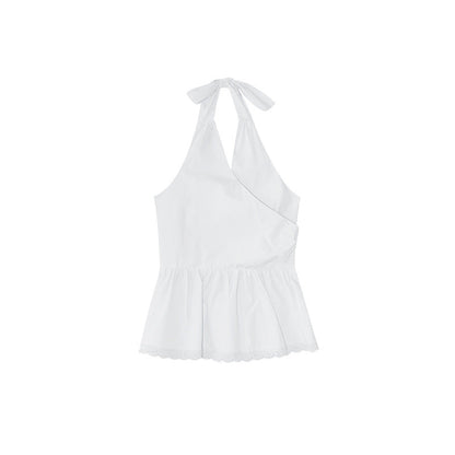 French pure desire sweet and spicy style sexy beauty back strap neck sling