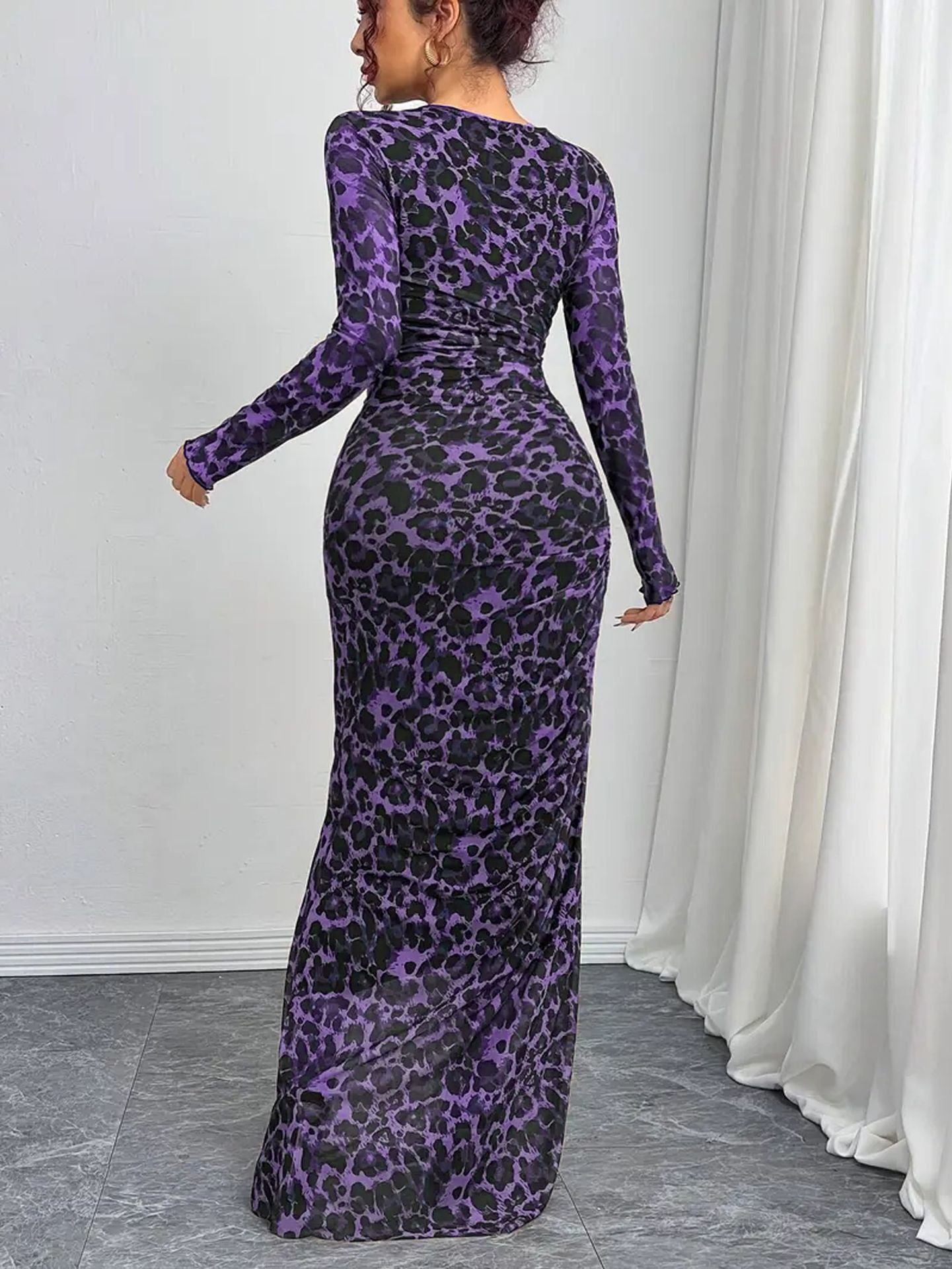 Leopard Print Maxi Dress