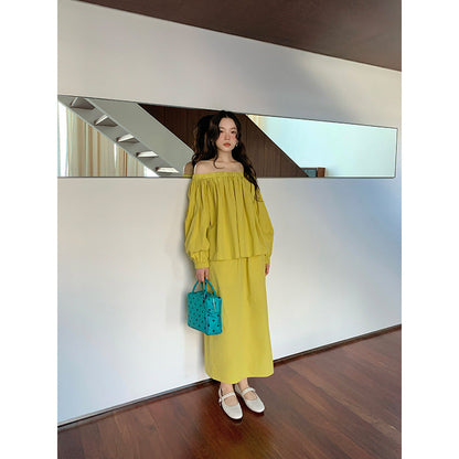 High Waist Split Maxi Skirt
