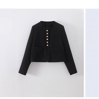 New women's black coat