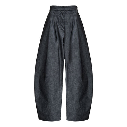 Korean lazy wind silhouette scimitar suit pants women's 2025 autumn new mopping wide-leg trousers 1702