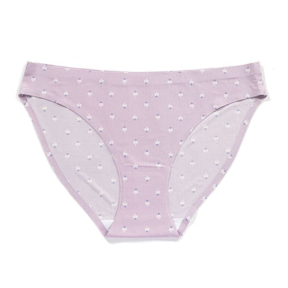 Low waist sexy ice silk seamless underwear women's print breathable quick-drying comfortable women's briefs