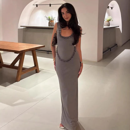 Fashion lace vest skirt waist slim hip skirt pure desire style dress