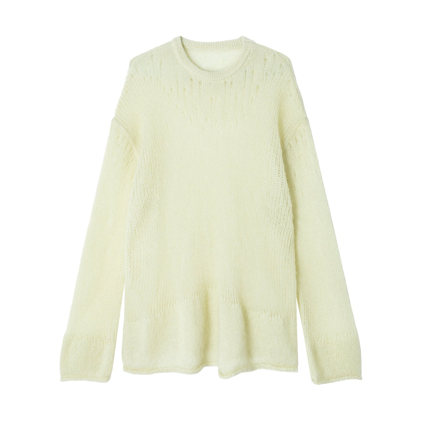 Spring new ultra-fine mohair loose soft skin-friendly wool blouse