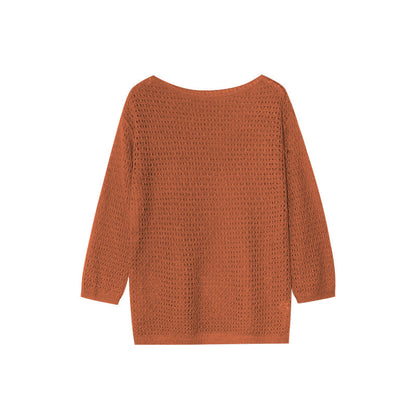 Dopamine blouse loose-fitting long-sleeved knitted sweater