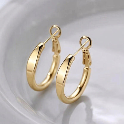20MM circle earrings premium sense earrings plain ring