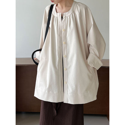 Lazy casualloose windbreaker outwear for women