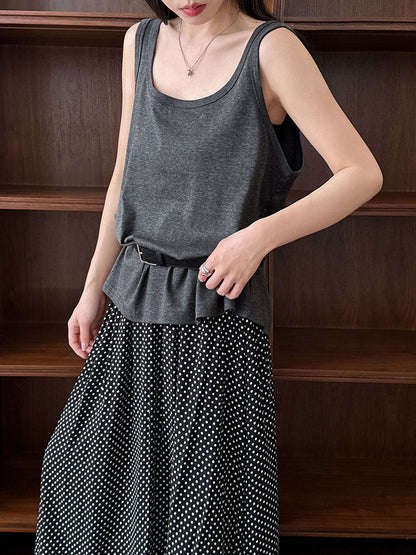 Suspender vest outer wear inner bottoming shirt women's summer new versatile sleeveless T-shirt vest top