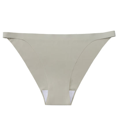 Traceless Women's Low Waist Sexy Panties Women's Abstinence Thin Invisible Strap Bikini Ice Silk Panties