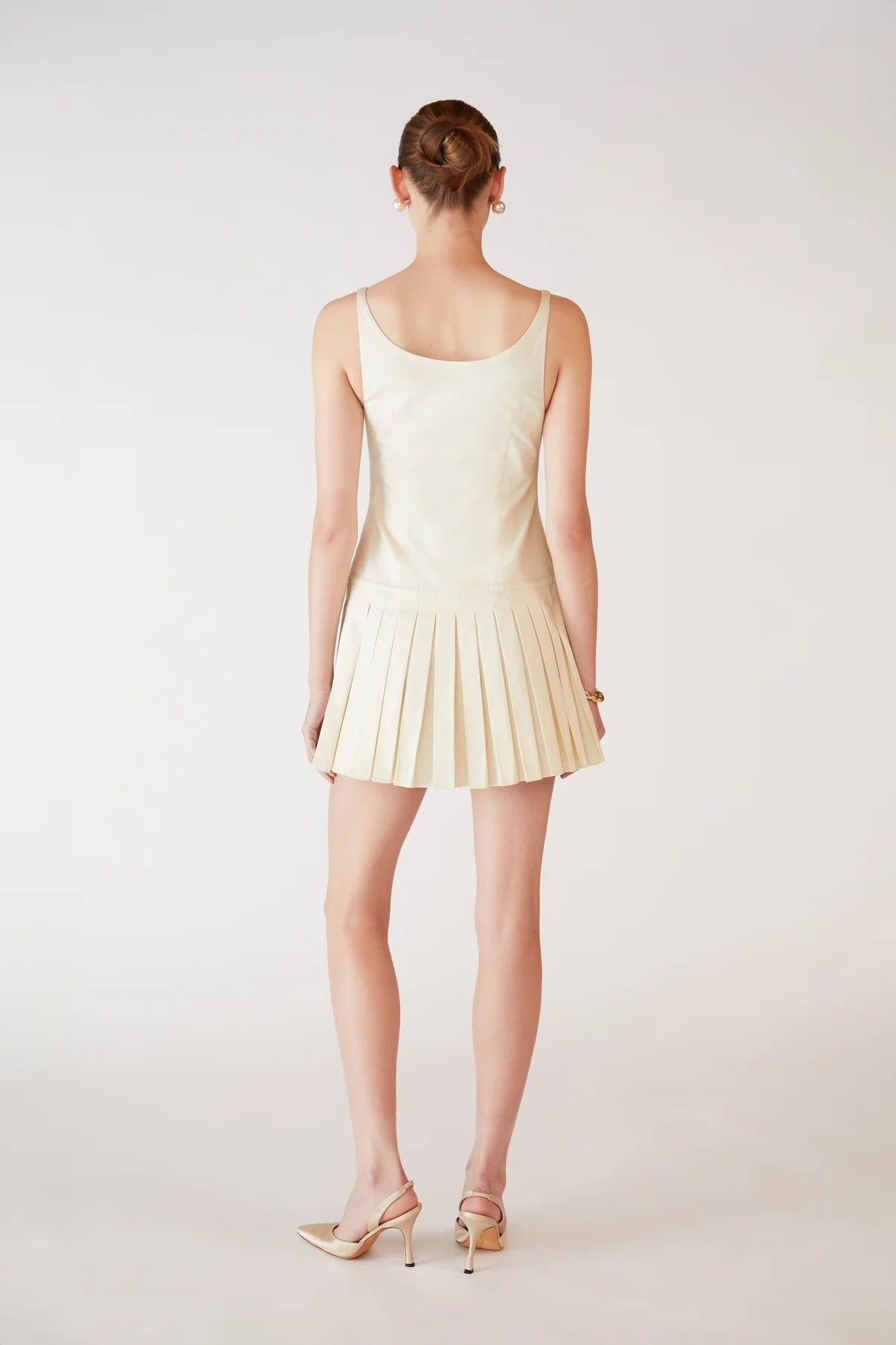 Spot Women's Fashion Spice Girls Skinny Suspender Dress Waist Sexy Pleated Short Skirt Women