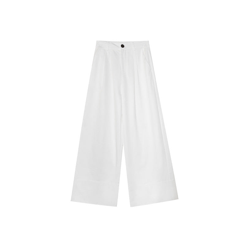 High Waist Pleated Wide Leg Pants