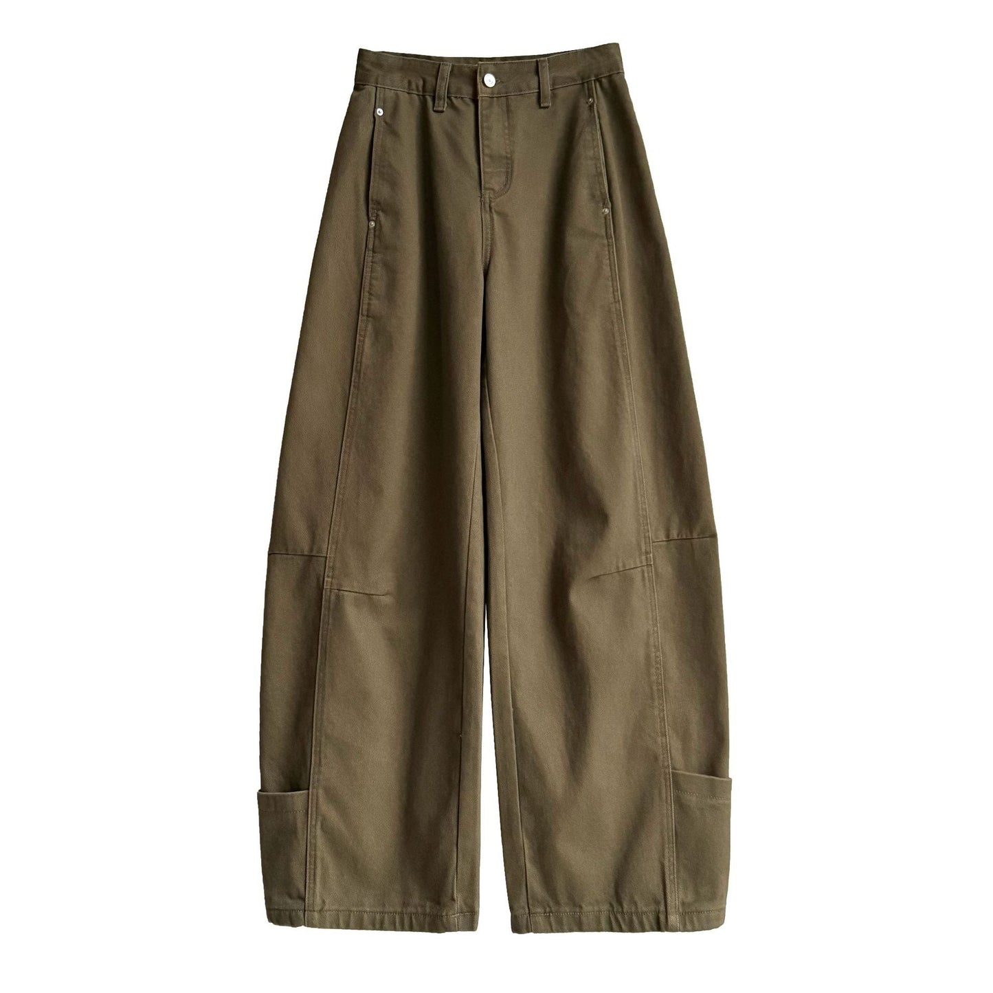 American jeans retro scimitar pants spring new loose and versatile wide-leg straight pants