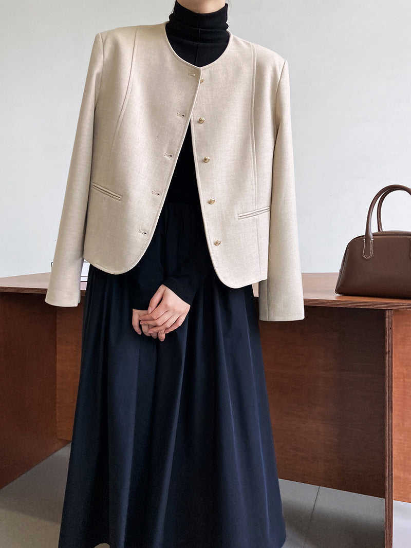 French Xiaoxiangfeng jacket women's short autumn new outer temperament high-end suit