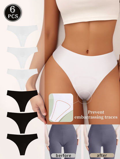 Ice silk seamless anti-embarrassment low-rise underwear sports yoga anti-embarrassment line underwear women's new models