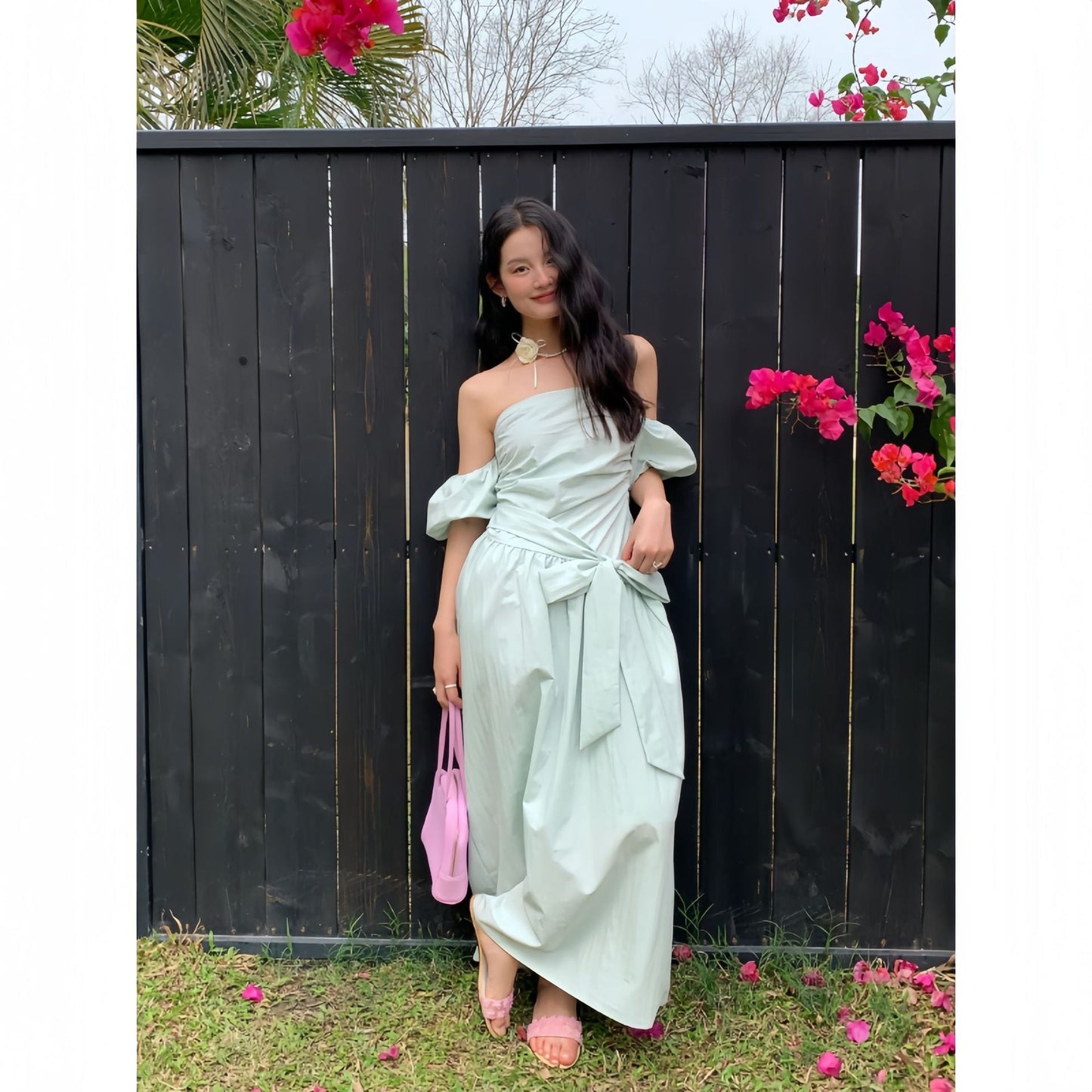 The beautiful fairy dress is pure desire for a bandeau dress