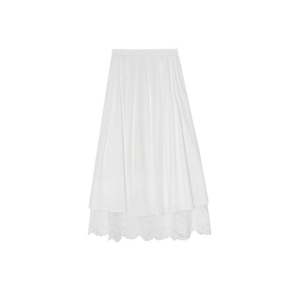 French temperament sweet age-reducing long dress loose big swing skirt