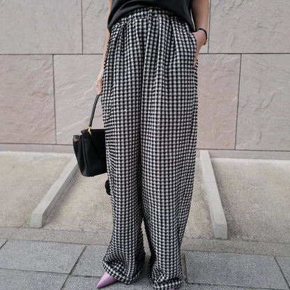 Spring and summer fashionable pants Sa show sense everyone casual pants loose wide-leg trousers