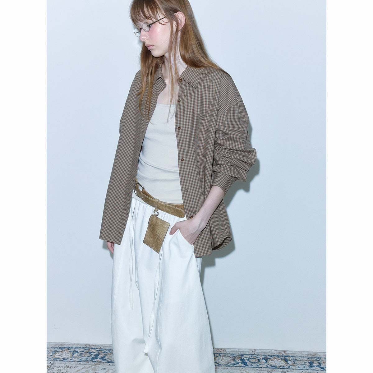 Autumn new casual basic versatile wormwood slim-fitting simple solid color knitted small vest