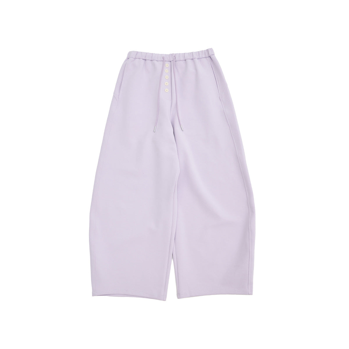 Spring new high-waisted multi-buckle lace-up basic versatile simple and easy casual sweatpants