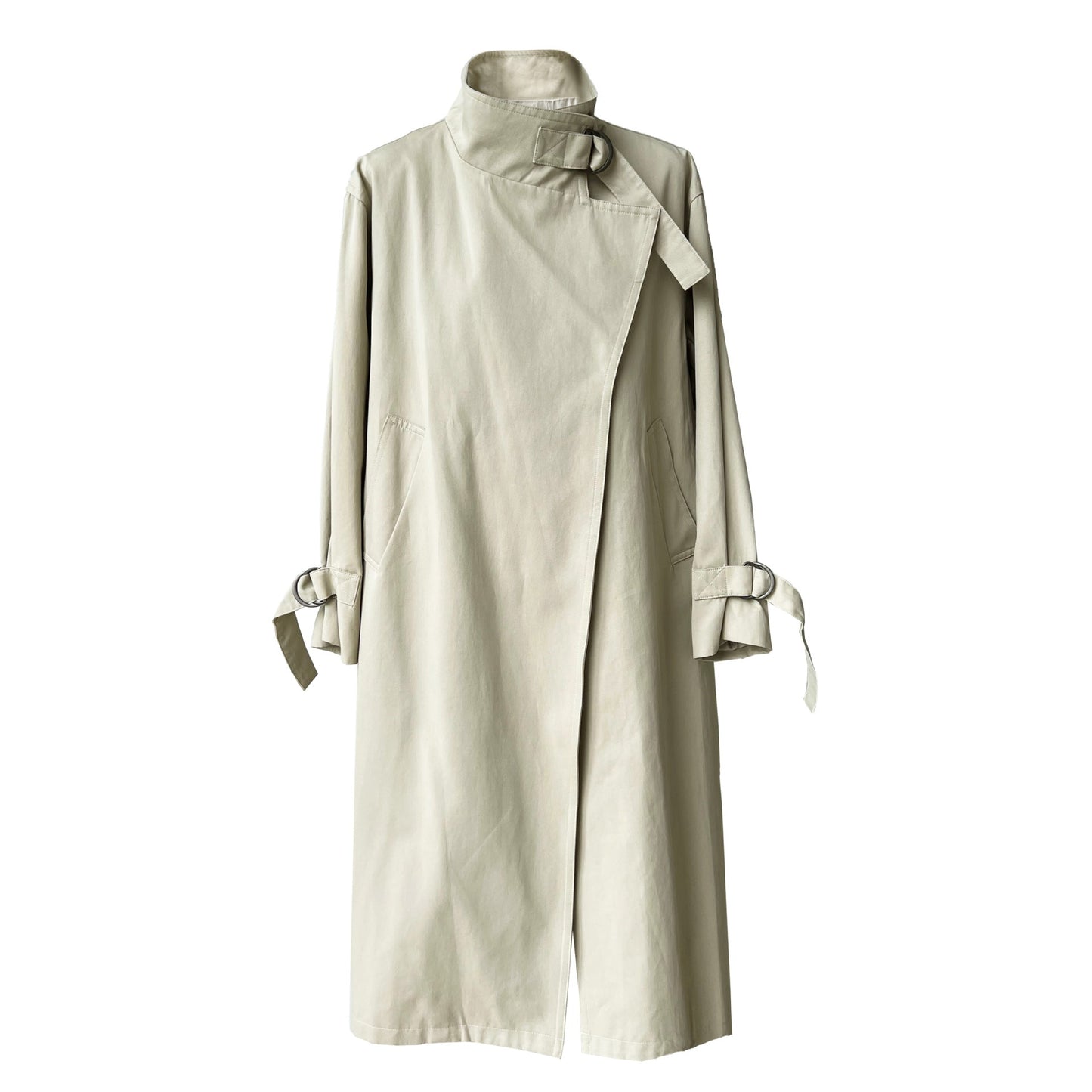 Design~ Autumn high-end British minimalist quiet luxury medium and long knee trench coat