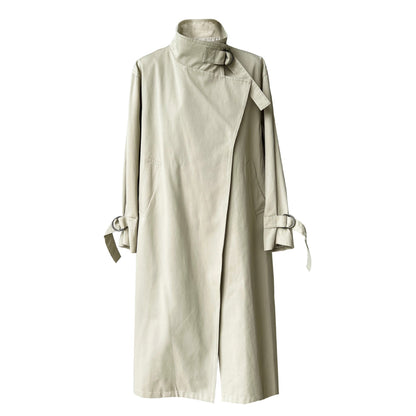 Design~ Autumn high-end British minimalist quiet luxury medium and long knee trench coat