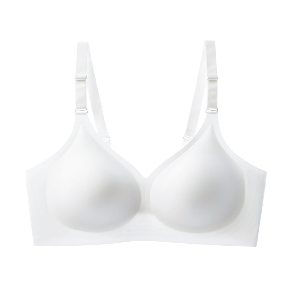 Women's seamless bra upper support gathers and closes the secondary breasts to prevent sagging European and American large-size bras