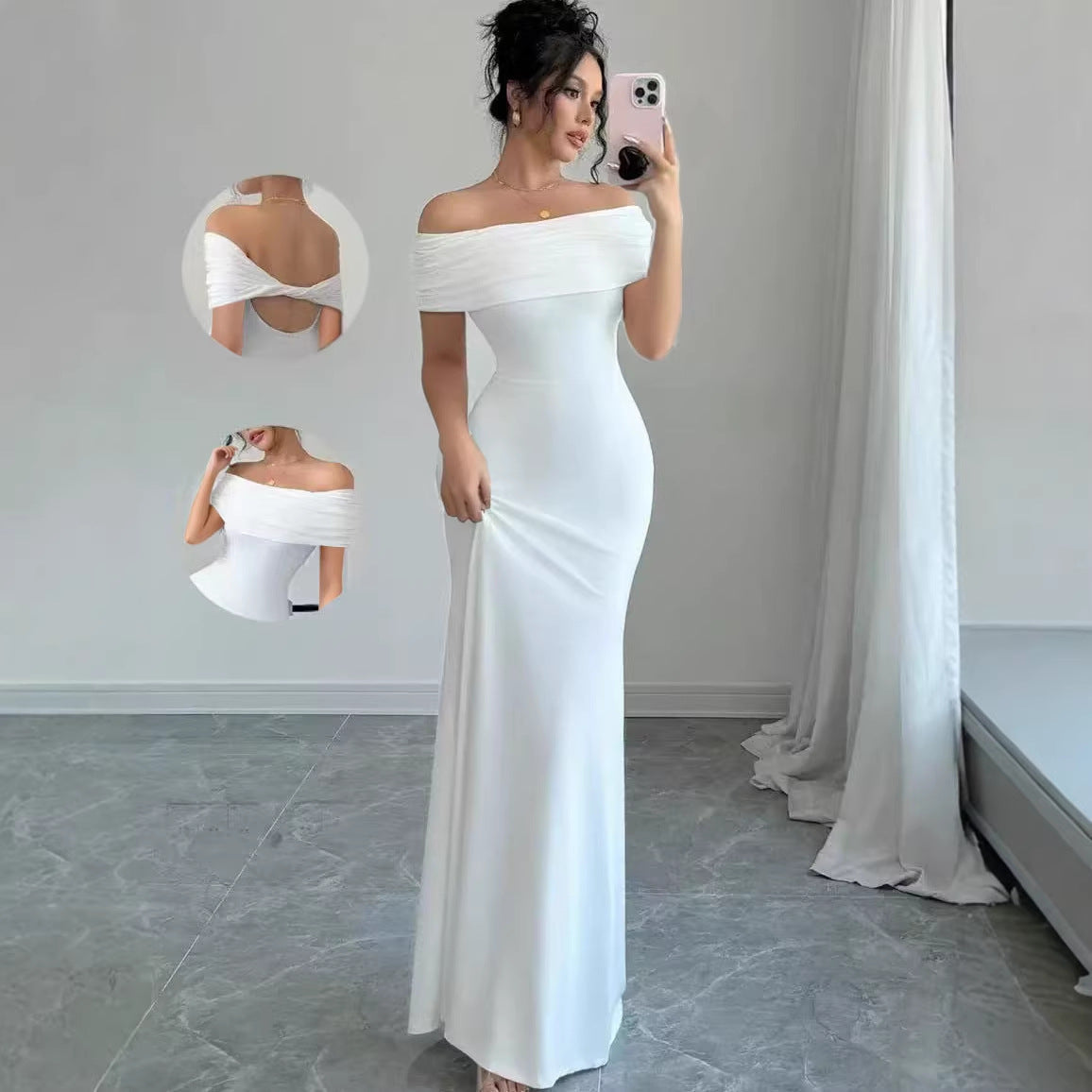 Spring and summer tight fashion elegant long evening dress dress strictly selected skirt