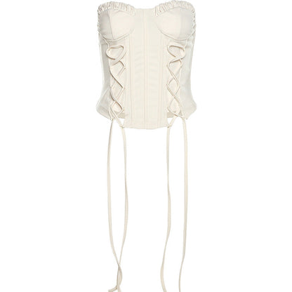 Off-Shoulder Halter Crop Top