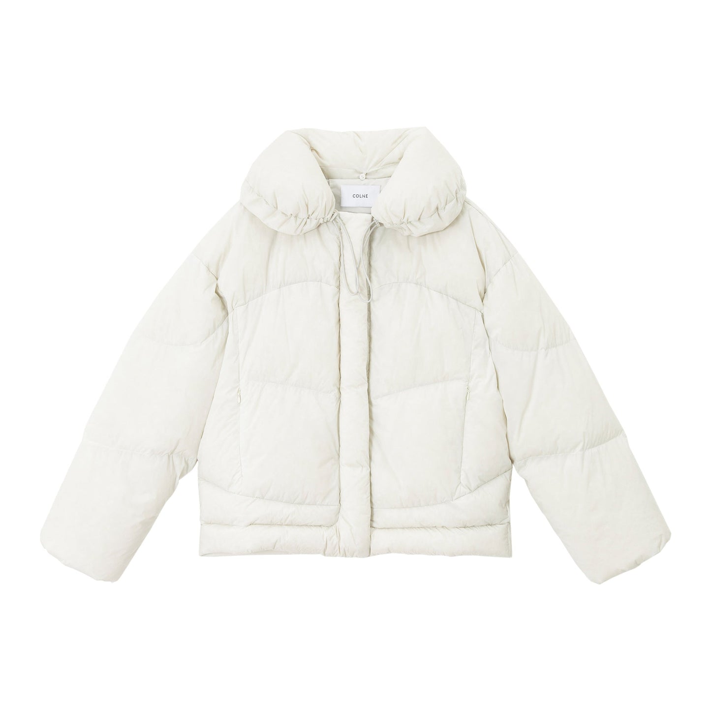 Winter 90 white duck down bud collar weft elastic anti-down jacket