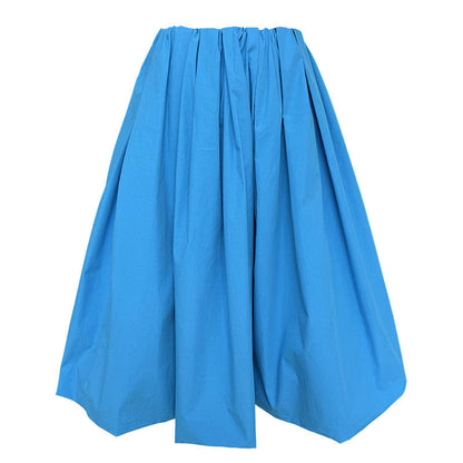 Korean simple high-waisted bud skirt for women's summer thin and age-reducing versatile long-staple cotton skirt
