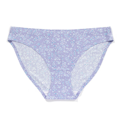 Low waist sexy ice silk seamless underwear women's print breathable quick-drying comfortable women's briefs