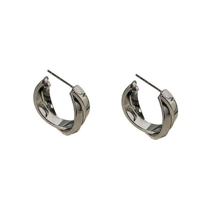 Shang commuter simple earrings ins wind earrings niche design jewelry