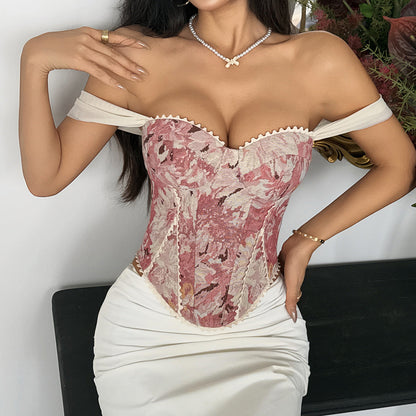 Jacquard Corset Top