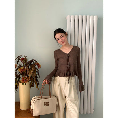 V-Neck Knit Sweater
