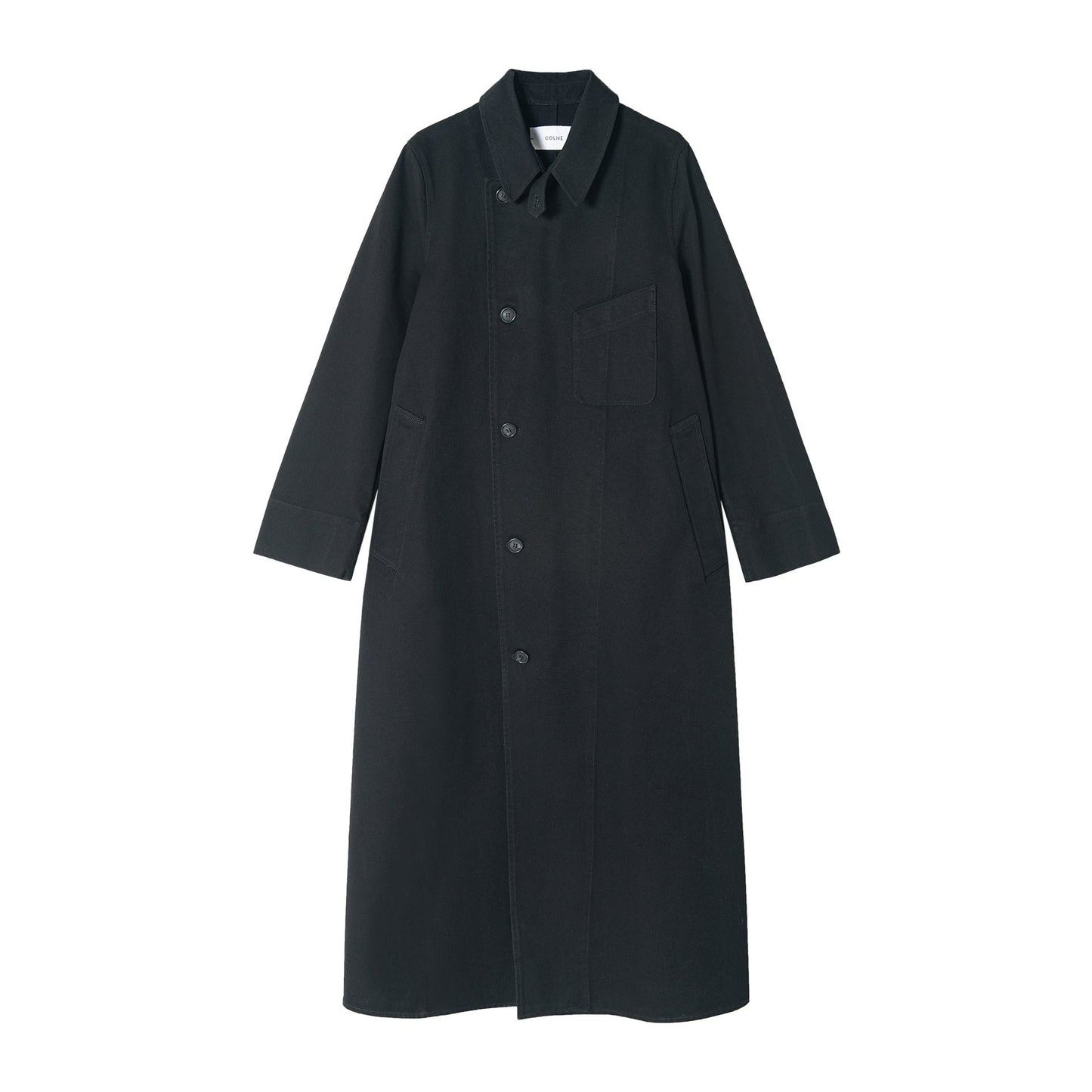 Spring washing water light and old pure cotton minimalist silhouette small quantity trench coat