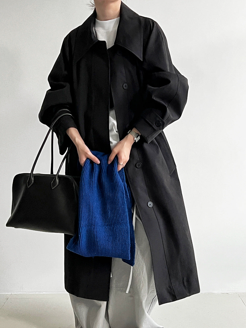 New strap waist and thin casual jacket