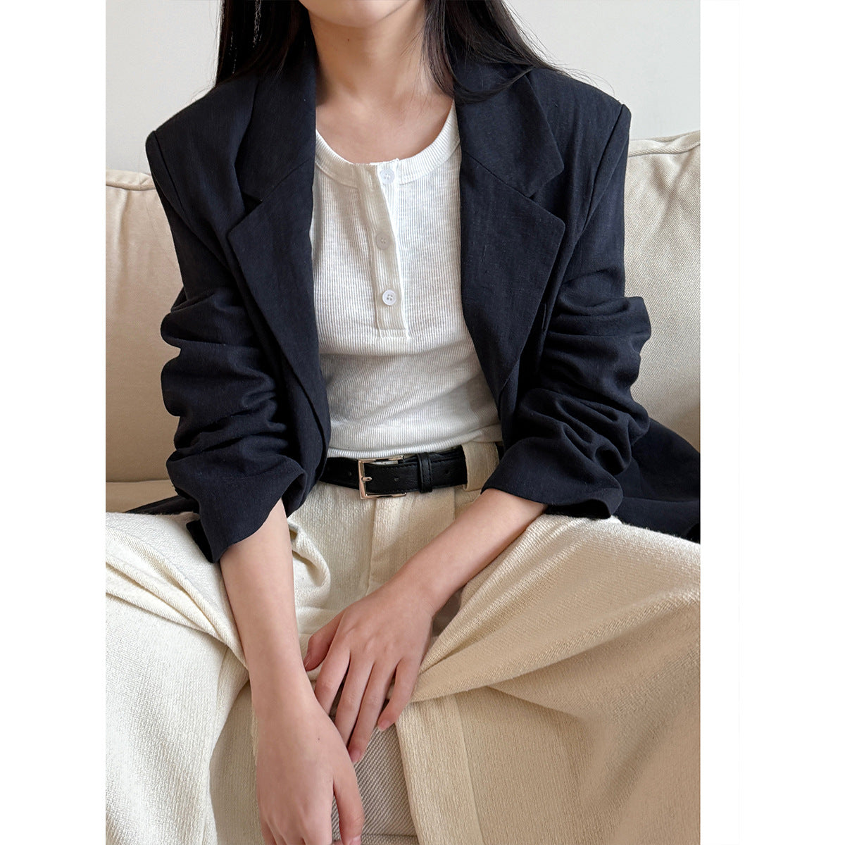Button camisole women's spring and summer new arrival sleeveless slimming look bottom shirt threaded fashionable half button tops