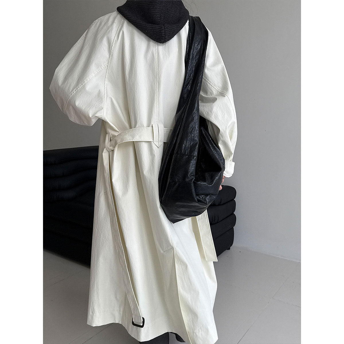 New strap waist and thin casual jacket