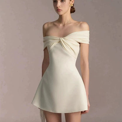 Off-Shoulder Bodycon Mini Dress