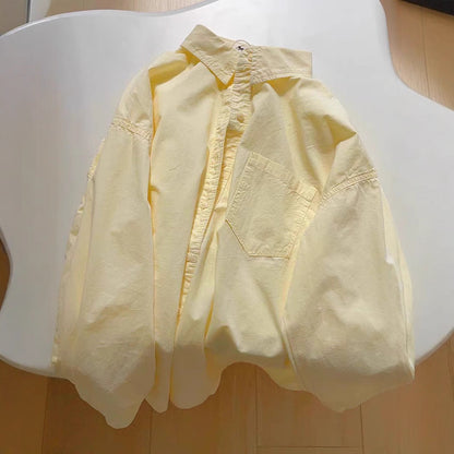 Long-sleeved shirt women's summer new loose niche coat