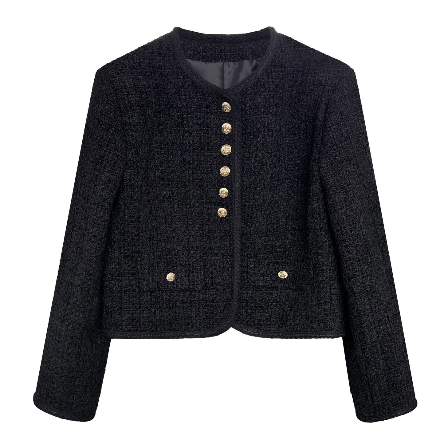 high-end design small fragrant jacket women's French short temperament top