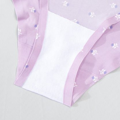 Popular ice silk printed seamless underwear women's buttocks comfortable breathable quick-drying women's briefs thin
