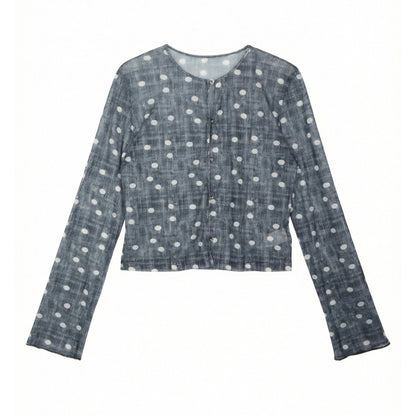 Fold on top of long-sleeved top