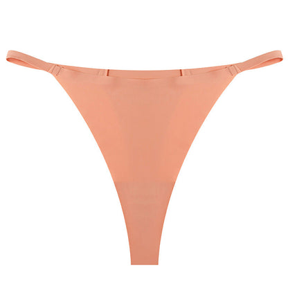Sports One Piece T Pants Ice Silk Breathable Quick Drying Low Waist Traceless Sexy Strap Thong