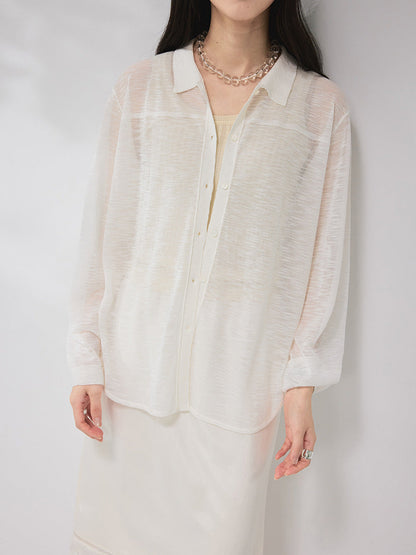 Light and breathable bamboo joint cool knitted sunscreen shirt