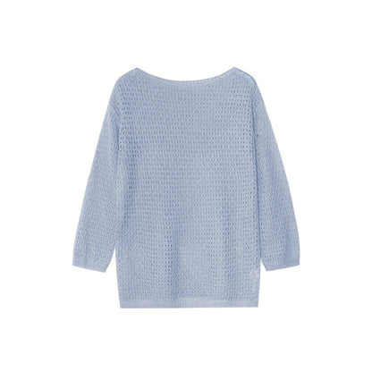 Dopamine blouse loose-fitting long-sleeved knitted sweater
