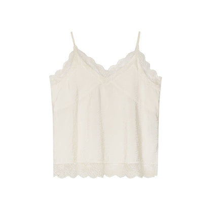 Early Spring Spice Girl Sexy Double Root Lace Inner Suspender Small Vest