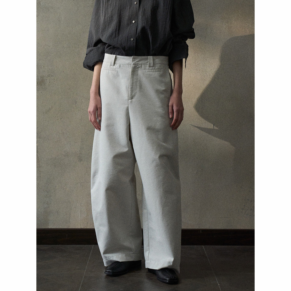 Denim style commuter scimitar pants spring new mid-low waist casual versatile and thin denim