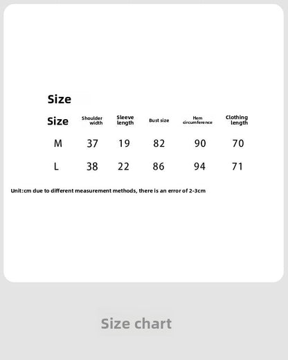 High Elasticity and Thin~ Design Sense Irregular Slim Sleeve Women's Summer Light and Thin Lyocell Tencel T-Shirt