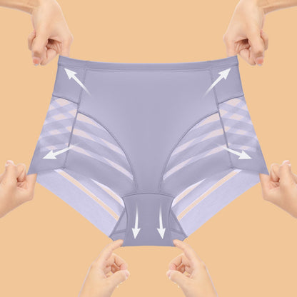 Multi-color combination for women's high-waisted underwear breathable invisible comfortable transparent sexy mesh women's briefs